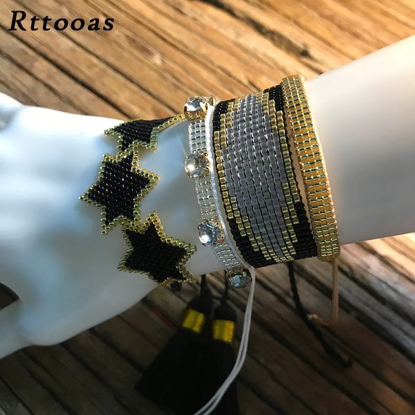 rttooas fashion women bracelet 3 star pulseras mujer 2019 bracelets cz jewelry tassel handmade woven armband, Golden;silver
rttooas fashion women bracelet 3 star pulseras mujer 2019 bracelets cz jewelry tassel handmade woven armband, Golden;silver