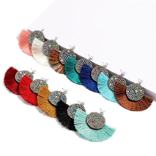 new fringed handmade bead earrings female european and american fashion exaggerated bohemian national wind earrings, Silver
new fringed handmade bead earrings female european and american fashion exaggerated bohemian national wind earrings, Silver