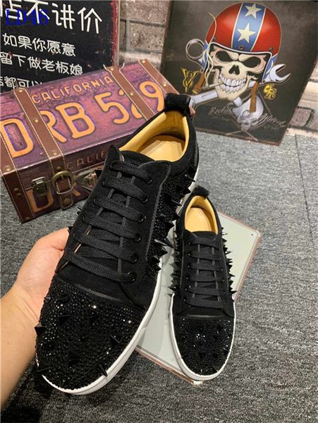 a30 new christian luxury louboutin bottom red bottoms studded spikes brand cl mens casual shoes men women party lover sports sneakers, Black
a30 new christian luxury louboutin bottom red bottoms studded spikes brand cl mens casual shoes men women party lover sports sneakers, Black