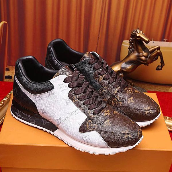 new arrival mens designer luxury casual shoes run away black brown leather men brand trainer fashion leisure shoes with box
new arrival mens designer luxury casual shoes run away black brown leather men brand trainer fashion leisure shoes with box