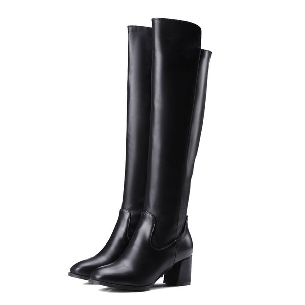 winter boots 2018 women's solid over the knee boots square high heel fashion round toe elastic women shoes big size 34-48 5-9, Black
winter boots 2018 women's solid over the knee boots square high heel fashion round toe elastic women shoes big size 34-48 5-9, Black