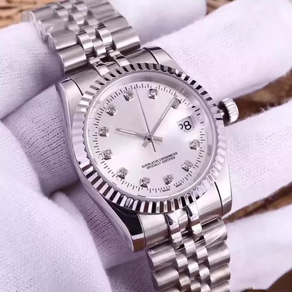 women watch diamond automatic movement watches ladies montre dayjust style clock 316l stainless steel sapphire 36mm dial wrist watches, Slivery;brown
women watch diamond automatic movement watches ladies montre dayjust style clock 316l stainless steel sapphire 36mm dial wrist watches, Slivery;brown