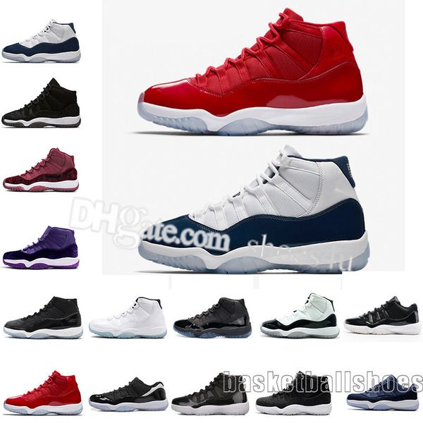 men 11 women basketball shoes high midnight navy gym red low bred barons university blue varsity red sneakers sports shoes size 36-47
men 11 women basketball shoes high midnight navy gym red low bred barons university blue varsity red sneakers sports shoes size 36-47