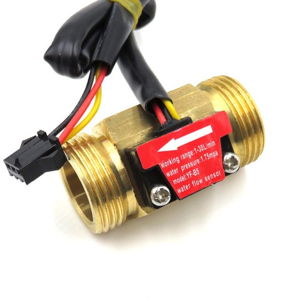 hall effect water flow sensor counter indicator flowmeter g3/4 dn20 male thread brass 1-30l/min 50mm long
hall effect water flow sensor counter indicator flowmeter g3/4 dn20 male thread brass 1-30l/min 50mm long