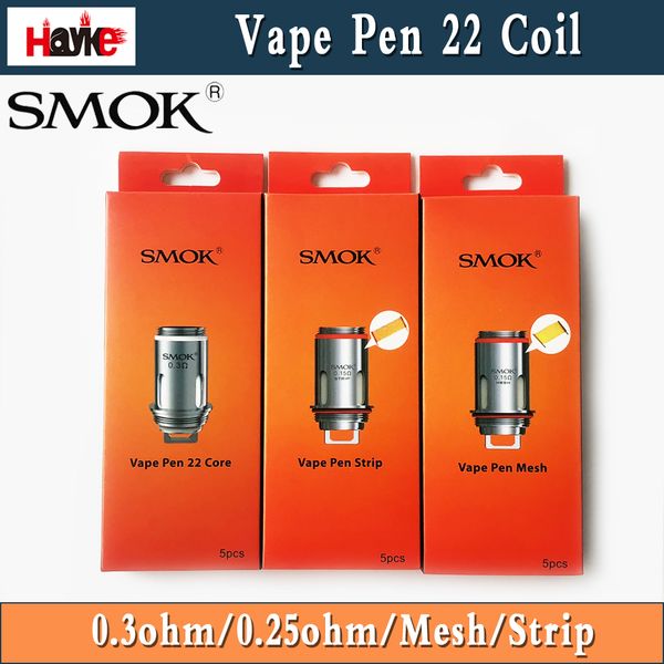 100%Original SMOK Vape Pen 22 Coil Head 0.25ohm 0.3ohm Flavour Chaser Replacement Core Fit SmokTech Vape Pen 22 Starter Kit
100%Original SMOK Vape Pen 22 Coil Head 0.25ohm 0.3ohm Flavour Chaser Replacement Core Fit SmokTech Vape Pen 22 Starter Kit