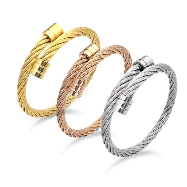 bracelet for women stainless steel rose gold twisted chain bracelet silver fashion charm wholesale adjustable jewelry, Golden;silver
bracelet for women stainless steel rose gold twisted chain bracelet silver fashion charm wholesale adjustable jewelry, Golden;silver