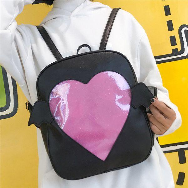 2019 fashion angel wings backpack women love heart shape ita bag pu leather mini backpacks for girls travel school backpack
2019 fashion angel wings backpack women love heart shape ita bag pu leather mini backpacks for girls travel school backpack