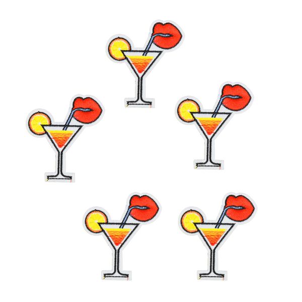 10 pcs drink embroidery patches ironing on and sewing patchwork accessories glue embroidered applique for clothing bags caps, Black
10 pcs drink embroidery patches ironing on and sewing patchwork accessories glue embroidered applique for clothing bags caps, Black