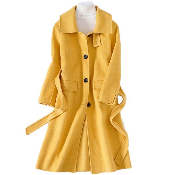 winter coats female solid long 90% wool jacket women elegant single-breasted cashmere double-sided jacket outwear, Black
winter coats female solid long 90% wool jacket women elegant single-breasted cashmere double-sided jacket outwear, Black