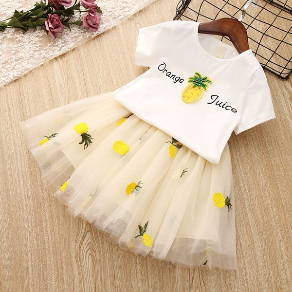girls clothing set toddler princess outfits summer kids clothes for girl white t-shirt tutu skirts 2pcs children suits pineapple costume
girls clothing set toddler princess outfits summer kids clothes for girl white t-shirt tutu skirts 2pcs children suits pineapple costume