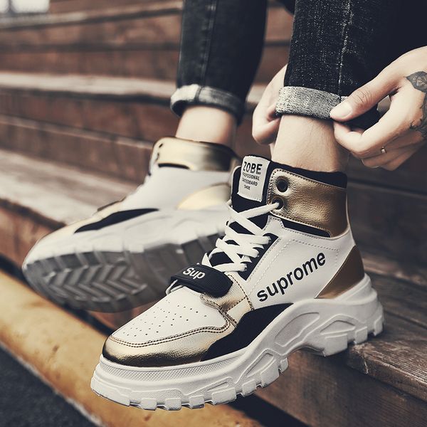 ins new dad shoes men high cut autumn winter fashion cool boots men casual shoes mesh breathable clunky sneakers for man, Black
ins new dad shoes men high cut autumn winter fashion cool boots men casual shoes mesh breathable clunky sneakers for man, Black