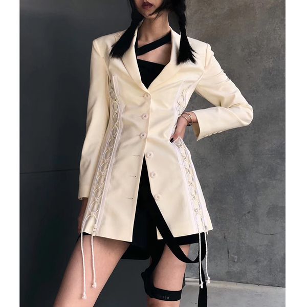 5.12 reflective night lighting 2020 summer new women fashion lace up decoration fashion blazer coat costumes fluorescence, White;black
5.12 reflective night lighting 2020 summer new women fashion lace up decoration fashion blazer coat costumes fluorescence, White;black