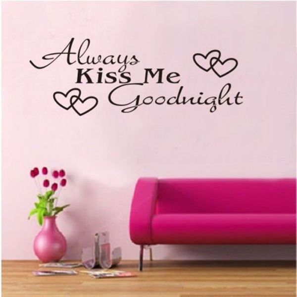 always kiss me goodnight love wall decals quote decorations living room sticker bedroom wallstickers kids room decoration asd
always kiss me goodnight love wall decals quote decorations living room sticker bedroom wallstickers kids room decoration asd