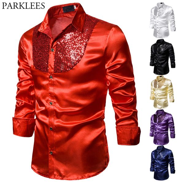 red sequin glitter silk shirt men 2020 fashion stage prom dance mens dress shirts party wedding groom satin patchwork shirt male, White;black
red sequin glitter silk shirt men 2020 fashion stage prom dance mens dress shirts party wedding groom satin patchwork shirt male, White;black
