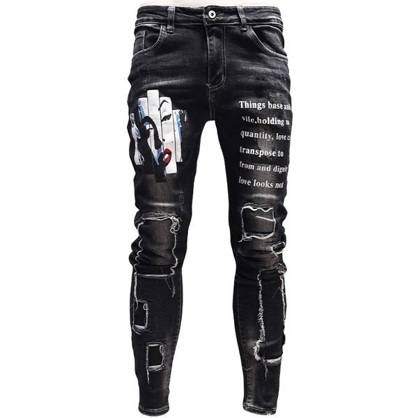 мода мужская тощий рваные джинсы патч streetwear черный жан print брюки для мужчин cowboys psmj87, Blue
мода мужская тощий рваные джинсы патч streetwear черный жан print брюки для мужчин cowboys psmj87, Blue