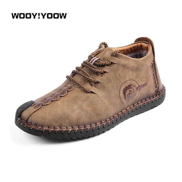 wooyyoow 2018 trend men's boots new winter resistance to cold men's shoes casual shoes plush inside new style lace-up, Black
wooyyoow 2018 trend men's boots new winter resistance to cold men's shoes casual shoes plush inside new style lace-up, Black