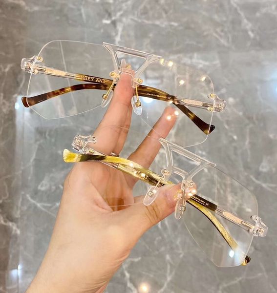 fashion rimless eyeglasses glasses havana clear lens occhiali da sole sunglasses new with box, White;black
fashion rimless eyeglasses glasses havana clear lens occhiali da sole sunglasses new with box, White;black