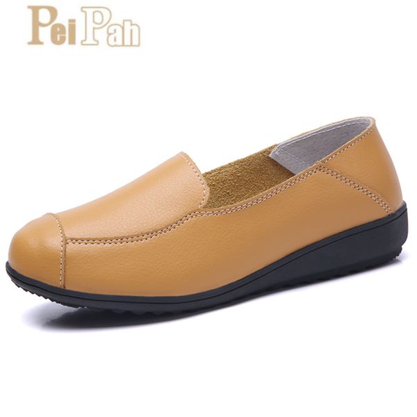 peipah summer genuine leather nurses shoes soft bottom casual shallow flat shoes solid comfortable pregnant women peas, Black
peipah summer genuine leather nurses shoes soft bottom casual shallow flat shoes solid comfortable pregnant women peas, Black
