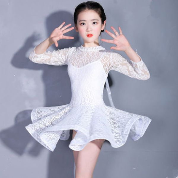 2019 lace kids ballroom dresses tango salsa latin dance dress children white black lace dress for girls long sleeve, Black;red
2019 lace kids ballroom dresses tango salsa latin dance dress children white black lace dress for girls long sleeve, Black;red
