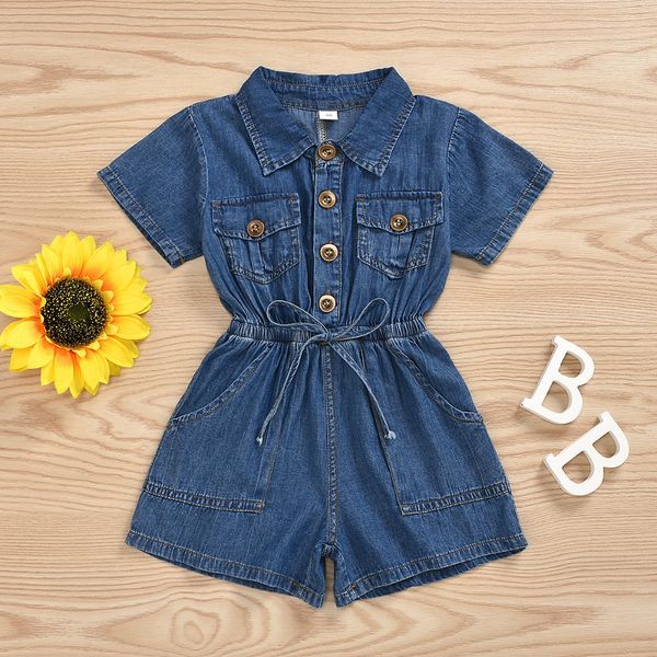 2020 toddler kids girls rompers outfit playsuit short sleeve blue denim jumpsuit romper summer clothes
2020 toddler kids girls rompers outfit playsuit short sleeve blue denim jumpsuit romper summer clothes