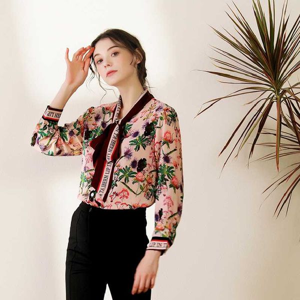 2020 new summer women v-neck hit color bow chiffon shirts female fashion casual printing stitching ribbon commute qx58, White
2020 new summer women v-neck hit color bow chiffon shirts female fashion casual printing stitching ribbon commute qx58, White