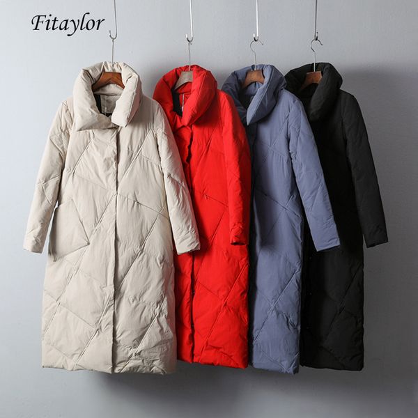 fitaylor women winter down jacket ultra light 90% white duck down stand collar snow wear ladies long parkas overcoat, Black
fitaylor women winter down jacket ultra light 90% white duck down stand collar snow wear ladies long parkas overcoat, Black