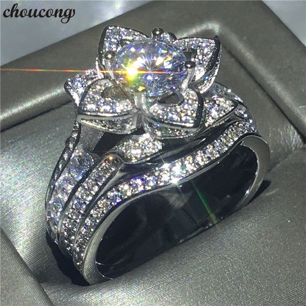 choucong charm flower shape promise ring bridal set 925 sterling silver 5a cz engagement wedding band rings for women jewelry, Slivery;golden
choucong charm flower shape promise ring bridal set 925 sterling silver 5a cz engagement wedding band rings for women jewelry, Slivery;golden