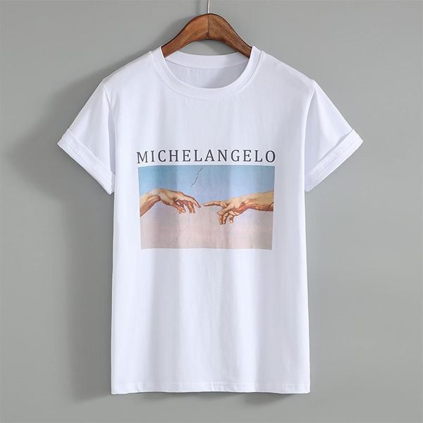 michelangelo cappella sistina t shirt harajuku ulzzang tumblr women t-shirt kawaii t shirt femme cotton vintage tee quality, White
michelangelo cappella sistina t shirt harajuku ulzzang tumblr women t-shirt kawaii t shirt femme cotton vintage tee quality, White