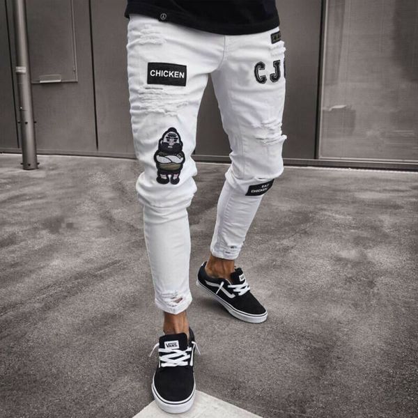 mens skinny jeans denim pant frayed biker ripped pant casual pants long trousers, Blue
mens skinny jeans denim pant frayed biker ripped pant casual pants long trousers, Blue