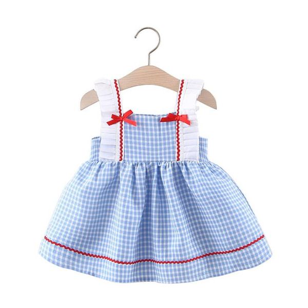 girl's dresses dfxd toddler summer infant girls dress sleeveless bow plaid vest princess kids costume born outfit 6m-3t vestido, Red;yellow
girl's dresses dfxd toddler summer infant girls dress sleeveless bow plaid vest princess kids costume born outfit 6m-3t vestido, Red;yellow