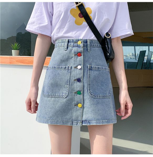 плюс размера 5xl mini denim юбка женщина с кнопкой и карманные 2020 весна лето синей высокой талии линия юбка женским, Black
плюс размера 5xl mini denim юбка женщина с кнопкой и карманные 2020 весна лето синей высокой талии линия юбка женским, Black