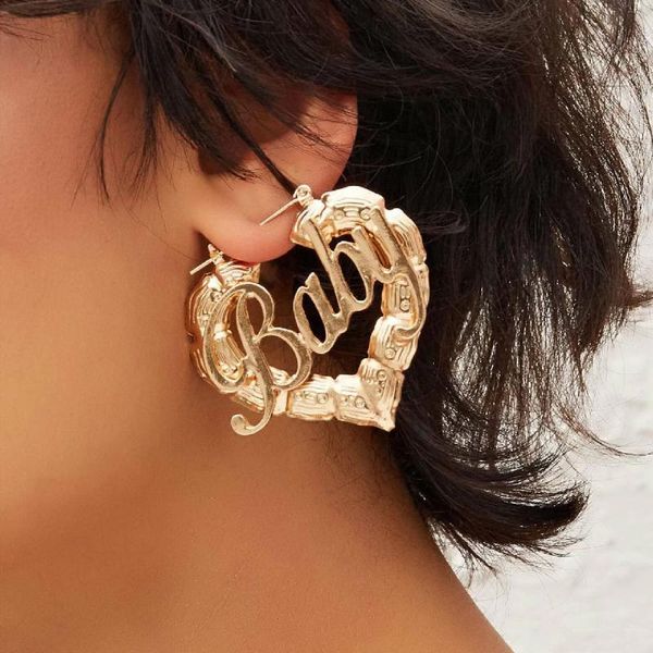 vintage letter decor textured heart hoop earrings for women exaggeration chic geometric baby earrings party statement jewelry, Silver
vintage letter decor textured heart hoop earrings for women exaggeration chic geometric baby earrings party statement jewelry, Silver