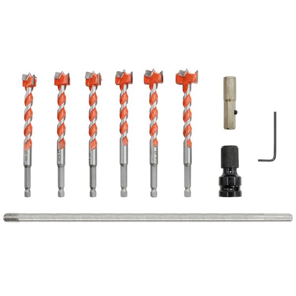 woodworking hole opener wind batch hex shank long thread alloy woodworking drill wood door lock plastic reamer 10pcs
woodworking hole opener wind batch hex shank long thread alloy woodworking drill wood door lock plastic reamer 10pcs