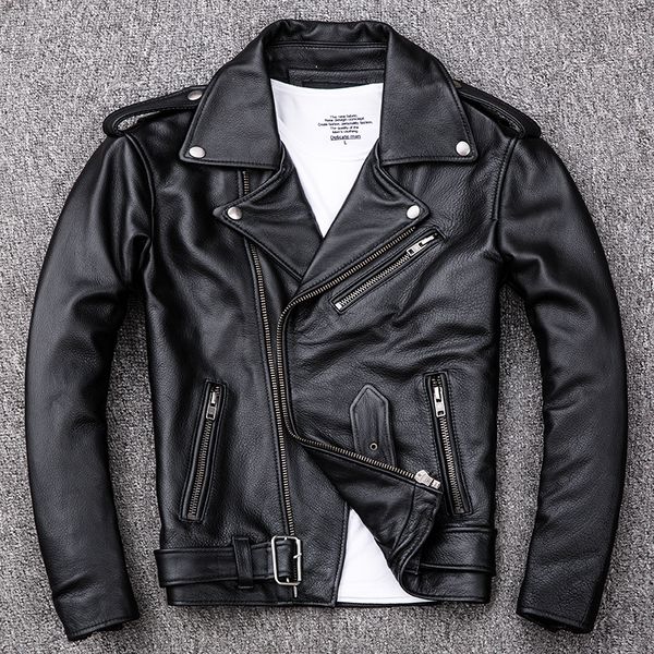2020 fashion genuine leather jacket men short slim fit lapel motorcycle clothing cowhideturn-down collar leather biker coat, Black
2020 fashion genuine leather jacket men short slim fit lapel motorcycle clothing cowhideturn-down collar leather biker coat, Black