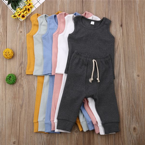6 colors summer baby boys girl kids clothes set sleeveless vest + trousers 2piece set kids tracksuit kids designer clothes dhl jy475, White
6 colors summer baby boys girl kids clothes set sleeveless vest + trousers 2piece set kids tracksuit kids designer clothes dhl jy475, White