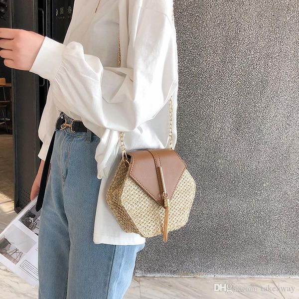 hexagon mulit style straw+leather handbag women summer rattan bag handmade woven beach circle bohemia shoulder bag new fashion
hexagon mulit style straw+leather handbag women summer rattan bag handmade woven beach circle bohemia shoulder bag new fashion