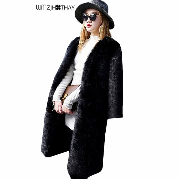 faux fur coat 2018 new winter luxury fashion fake fur jacket long warm cotton plus imitation parka women outerwear py029, Black
faux fur coat 2018 new winter luxury fashion fake fur jacket long warm cotton plus imitation parka women outerwear py029, Black
