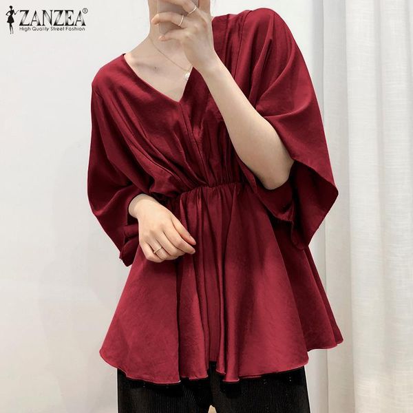 женская летняя блузка 2020 zanzea мода высокой талией tops casual v шеи blusas женский лоскутная solid мундир plus размер tops 5xl, White
женская летняя блузка 2020 zanzea мода высокой талией tops casual v шеи blusas женский лоскутная solid мундир plus размер tops 5xl, White