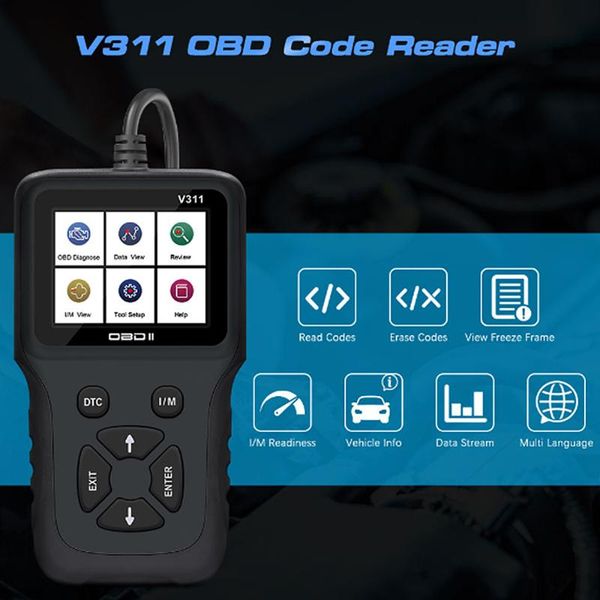 v311 0bd ii / eobd автомобильный сканер авто пробег коррекции регулировка одометра пробег программист obd автомобиля диагностический инструм
v311 0bd ii / eobd автомобильный сканер авто пробег коррекции регулировка одометра пробег программист obd автомобиля диагностический инструм