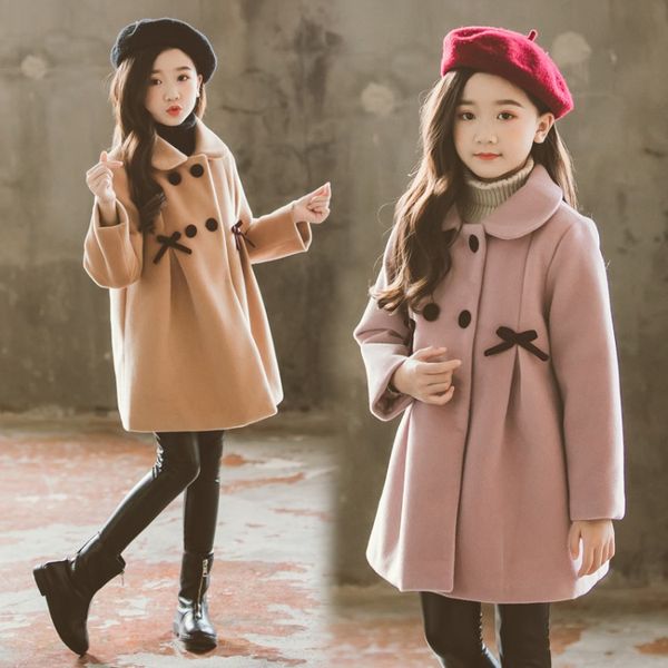 3t-10t wool children overcoat 2019 winter girl coat bow woolen blends padded coat small student overcoat, Blue;gray
3t-10t wool children overcoat 2019 winter girl coat bow woolen blends padded coat small student overcoat, Blue;gray