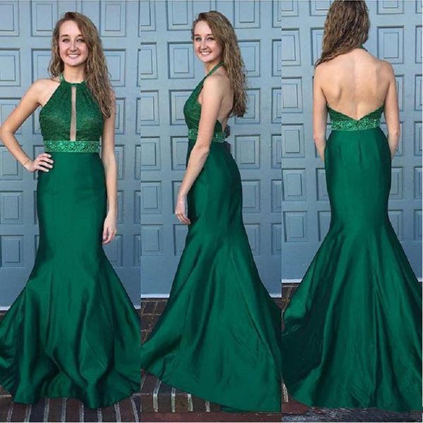 dark green prom dresses halter satin mermaid backless 2019 special occasion gowns for lady long vestido pageant dress for women m84, Black
dark green prom dresses halter satin mermaid backless 2019 special occasion gowns for lady long vestido pageant dress for women m84, Black