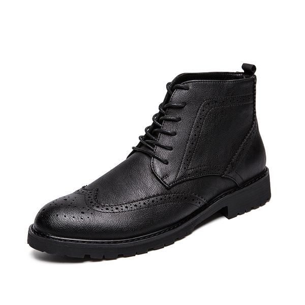 british men boots spring autumn shoes fashion slip on boots breathable pu leather male botas hombre, Black
british men boots spring autumn shoes fashion slip on boots breathable pu leather male botas hombre, Black