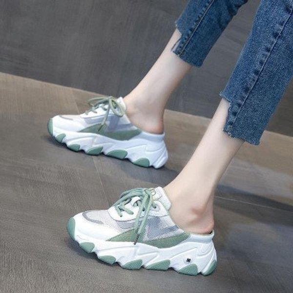 summer women slippers 2020 thick sole dad shoes casual high platform shoes comfortable leisure cutout sandal sneakers woman 5cm, Black
summer women slippers 2020 thick sole dad shoes casual high platform shoes comfortable leisure cutout sandal sneakers woman 5cm, Black