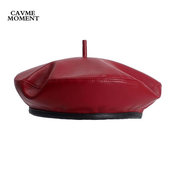 cavme pu leather beret cap black red hat for women adjustable ladies caps femme ladies 56-58cm size 60g, Blue;gray
cavme pu leather beret cap black red hat for women adjustable ladies caps femme ladies 56-58cm size 60g, Blue;gray