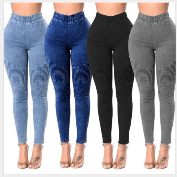 slim designer jeans womens washed solid color casual skinny high waist pencil pants womens fashion jeans, Blue
slim designer jeans womens washed solid color casual skinny high waist pencil pants womens fashion jeans, Blue