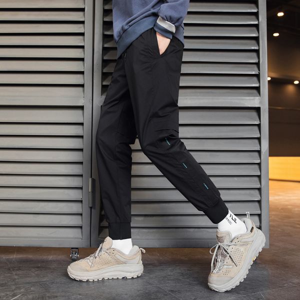 men's pants sweatpants joggers summer fashion long trousers male elastic waist sportswear track fitness for men, Black
men's pants sweatpants joggers summer fashion long trousers male elastic waist sportswear track fitness for men, Black