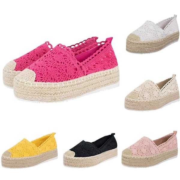 2019 fashion summer shoes women's hollow platform casual shoes solid color breathable wedge espadrilles 40, Black
2019 fashion summer shoes women's hollow platform casual shoes solid color breathable wedge espadrilles 40, Black