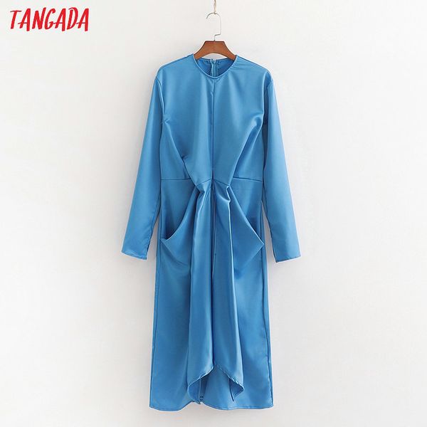 tangada women solid blue midi dress pleated bow o neck long sleeve elegant lady party dresses 1d02, Black;gray
tangada women solid blue midi dress pleated bow o neck long sleeve elegant lady party dresses 1d02, Black;gray