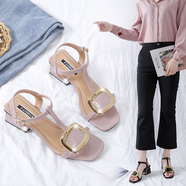 summer sandals straight-line buckle chunky-heel square buckle beach women's shoes 2019 new style ozhouzhan-square head peep-toe, Black
summer sandals straight-line buckle chunky-heel square buckle beach women's shoes 2019 new style ozhouzhan-square head peep-toe, Black