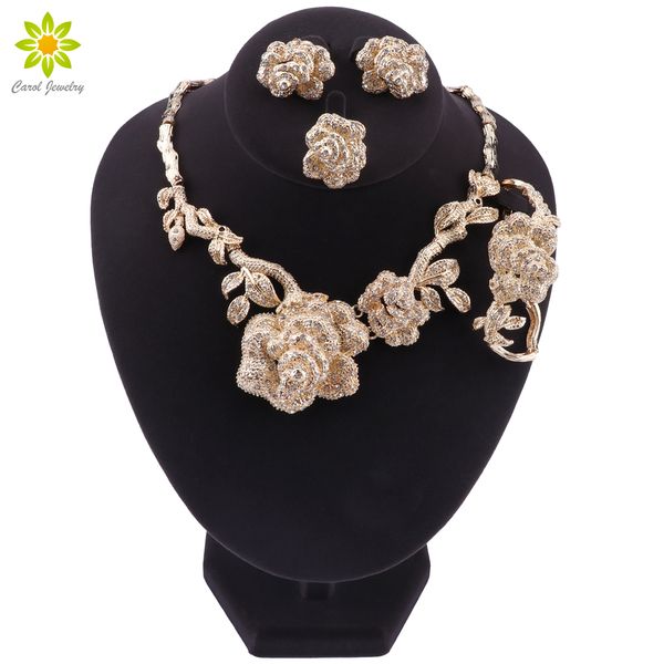 dubai fashion jewelry sets necklace earrings ring bracelet flower shape pendant crystal jewelry dubai bridal wedding jewelry, Slivery;golden 
dubai fashion jewelry sets necklace earrings ring bracelet flower shape pendant crystal jewelry dubai bridal wedding jewelry, Slivery;golden